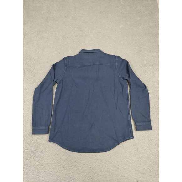 Outerknown Blanket Shirt Womens XS/S Blue Textured Long Sleeve Button Front New - Picture 6 of 9